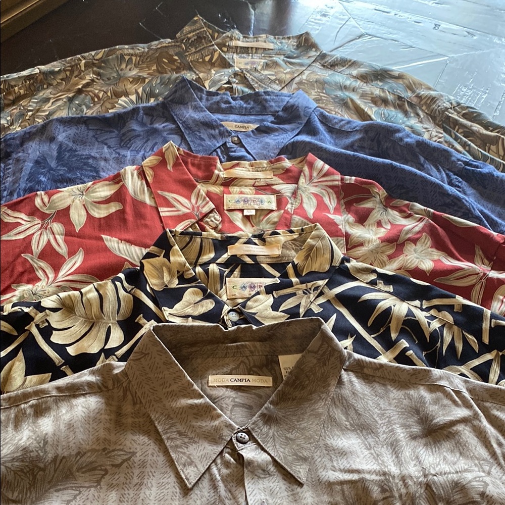 5 Moda Campia shirt bundle. XL